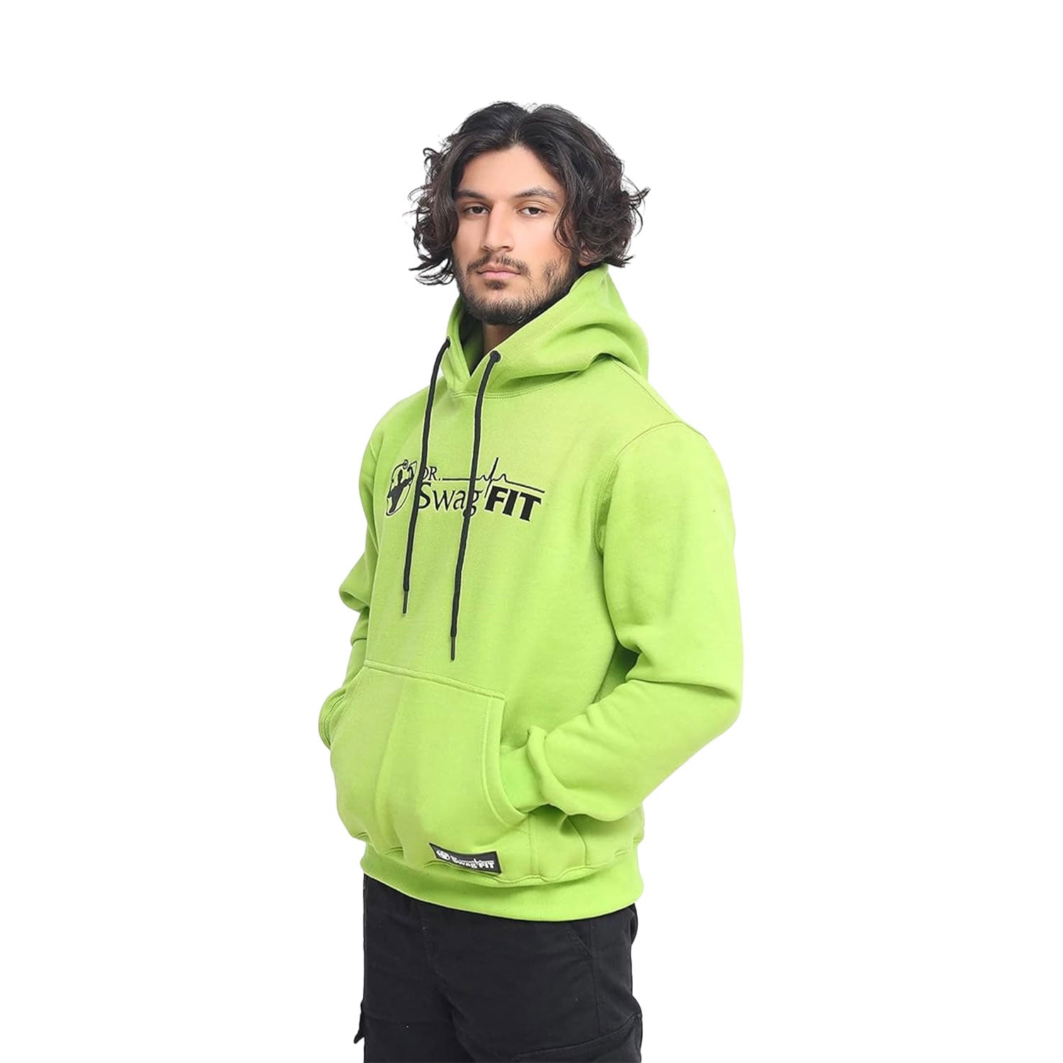 Dr. SwagFit Unisex Adult Classic Green Hoodie, Fleece Hoodie Jacket for Men and Women, Casual, Warm, Hooded Sweatshirt Pullover