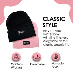 Dr. SwagFit Beanie for Women and Men, Classic Stretchy Fleece Winter Skull Cap, Soft and Comfy Knitted Beanie