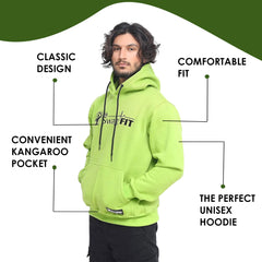 Dr. SwagFit Unisex Adult Classic Green Hoodie, Fleece Hoodie Jacket for Men and Women, Casual, Warm, Hooded Sweatshirt Pullover