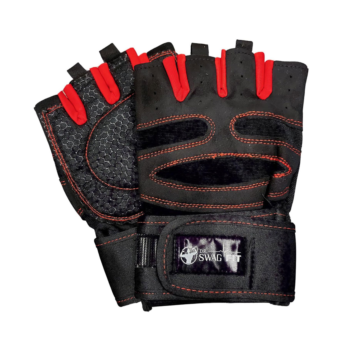 Dr. SwagFit Weight Lifting Gloves, Supportive Gym Gloves for Fitness, CrossFit, and Weight Training for Men & Women, Non-Slip, Durable Workout Gloves with Wrist Support